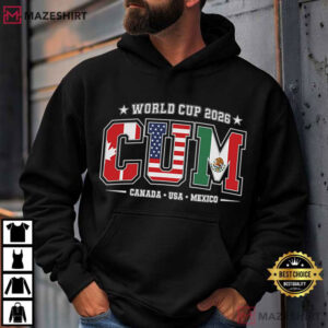 CUM World Cup 2026 Usa Canada Mexico Football T Shirt (2)