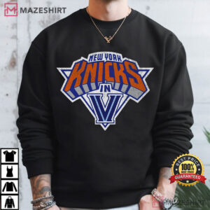 New York Knicks In Five Villanova NBA Champions 2026 T Shirt (2)
