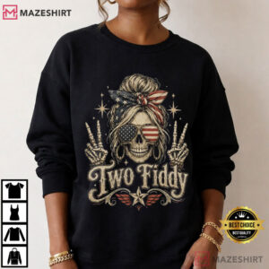 Two Fiddy USA 250 Years Independence Day Patriotic T Shirt (1)