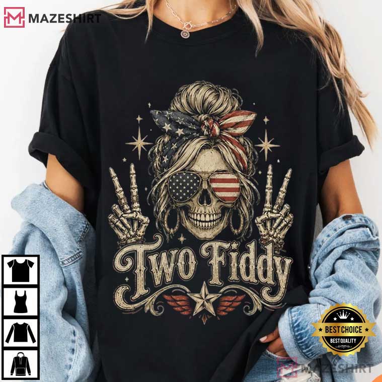 Two Fiddy USA 250 Years Independence Day Patriotic T-Shirt Two Fiddy USA 250 Years Independence Day Patriotic T-Shirt