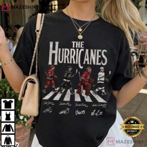 Carolina Hurricanes Walking Abbey Road Ice Hockey T Shirt (4)