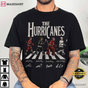 Carolina Hurricanes Walking Abbey Road Ice Hockey T Shirt (1)