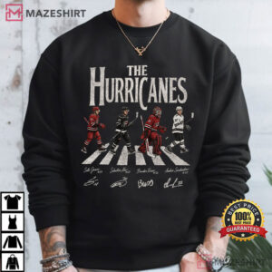 Carolina Hurricanes Walking Abbey Road Ice Hockey T Shirt (3)