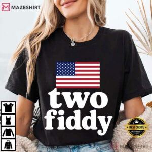 Two Fiddy Funny 250th Birthday USA Celebration T Shirt (4)