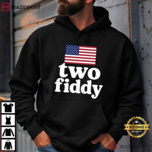 Two Fiddy Funny 250th Birthday USA Celebration T Shirt (2)