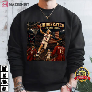 George Washington Basketball Undefeated Since 1776 4th Of July T Shirt (4)