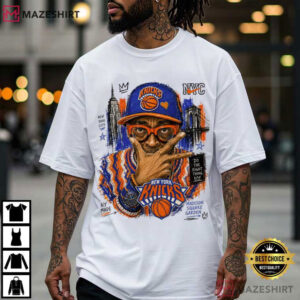 New York Knicks Augmented Reality Spike Lee Basketball NBA T Shirt (1)