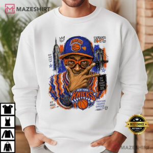 New York Knicks Augmented Reality Spike Lee Basketball NBA T Shirt (3)
