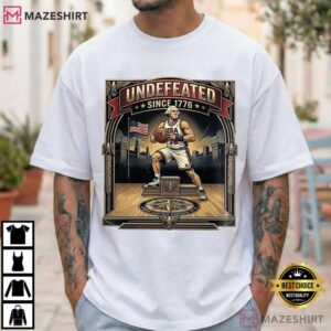 Undefeated Since 1776 George Washington Basketball 4th Of July T Shirt (1)