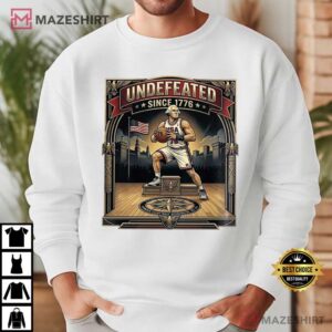 Undefeated Since 1776 George Washington Basketball 4th Of July T Shirt (2)