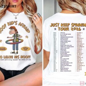 Just Keep Spinning Tour 2026 The String Cheese Incident Hoop T Shirt (4)