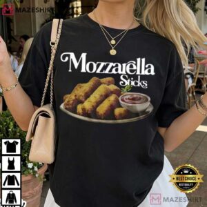 Mozzarella Sticks Retro Food Lovers T Shirt (3)