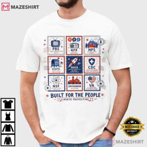 Protect Democratic Institutions Stamp Fourth Of July Mini Patriot T Shirt (1)