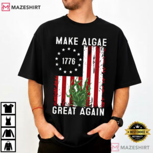 Team Algae USA Make It Great Again Patriotic Flag T Shirt (1)