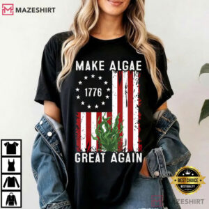 Team Algae USA Make It Great Again Patriotic Flag T Shirt (3)