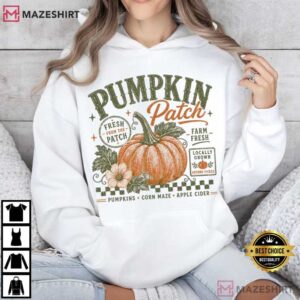 Pumpkin Patch Vintage Autumn Fall Farm Fresh T Shirt (3)