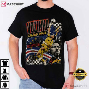 Vozinha Island Wall Cape Verde Keeper Collage Football T Shirt (4)