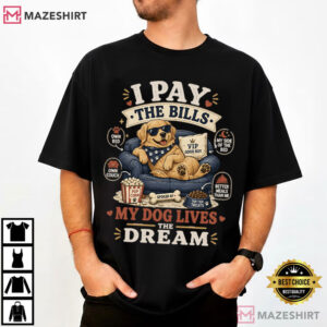 My Dog Is A Democrat Free Housing Free Food Funny Meme Political T Shirt (1)
