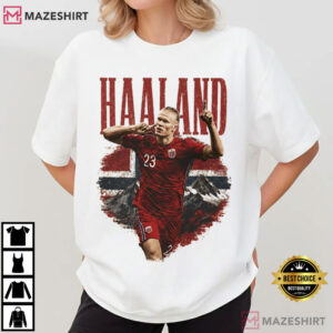 Erling Haaland Soccer Norway Football Supporter T Shirt (1)