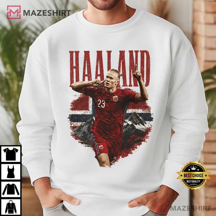 Erling Haaland Soccer Norway Football Supporter T-Shirt Erling Haaland Soccer Norway Football Supporter T-Shirt