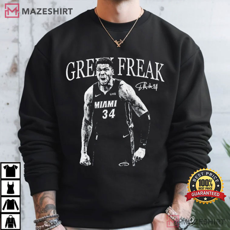 Giannis Antetokounmpo Greek Freak Miami Vintage Basketball T-Shirt Giannis Antetokounmpo Greek Freak Miami Vintage Basketball T-Shirt