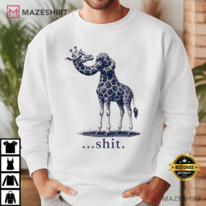 Giraffe Neck Knot Dark Humor Wildlife Graphic T Shirt (4)