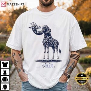 Giraffe Neck Knot Dark Humor Wildlife Graphic T Shirt (1)