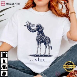 Giraffe Neck Knot Dark Humor Wildlife Graphic T Shirt (2)