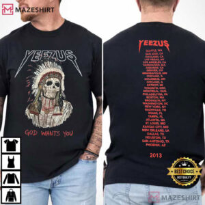 Kanye West Yeezus Tour 2013 Rap Fan Merch T Shirt (4)