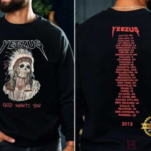 Kanye West Yeezus Tour 2013 Rap Fan Merch T Shirt (1)