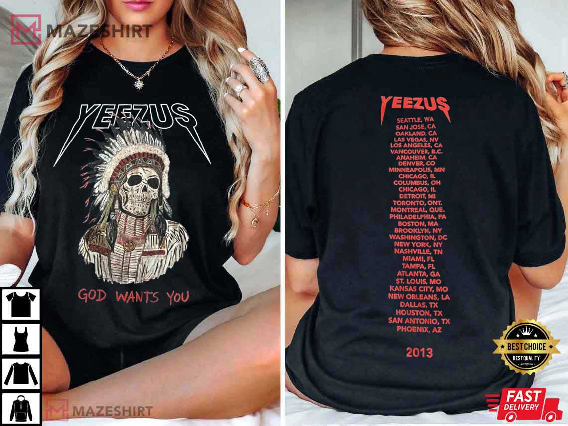 Kanye West Yeezus Tour 2013 Rap Fan Merch T-Shirt Kanye West Yeezus Tour 2013 Rap Fan Merch T-Shirt