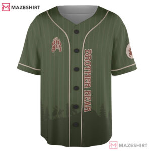 Brother Bear Theme Park Camping Custom Name Number Baseball Jersey ( (3)