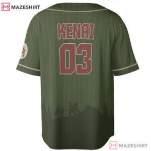 Brother Bear Theme Park Camping Custom Name Number Baseball Jersey ( (4)