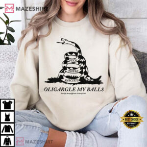 Sons Of Liberty Oligargle My Balls Gadsden Flag T Shirt (2)