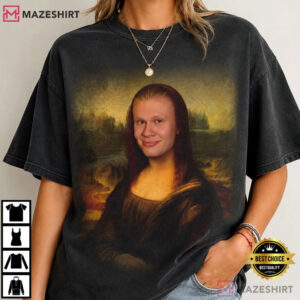 Erling Haaland Mona Lisa Meme Funny Soccer Comfort Colors T Shirt (1)