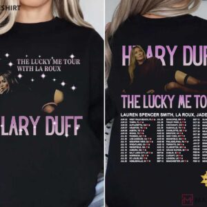 Hilary Duff The Lucky Me Tour With La Roux Pop Music Fan T Shirt (2)