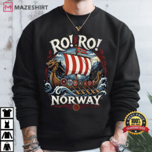 Ro Ro Norway Viking Ship Norwegian Longship Heritage T Shirt (3)