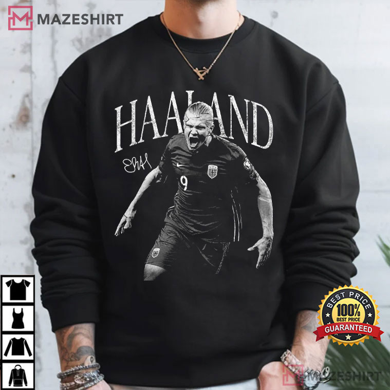 Erling Haaland Norway Football Funny Meme T-Shirt Erling Haaland Norway Football Funny Meme T-Shirt