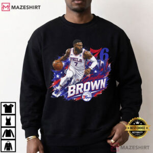 Jaylen Brown Basketball Player Philadelphia 76ers T Shirt (2)