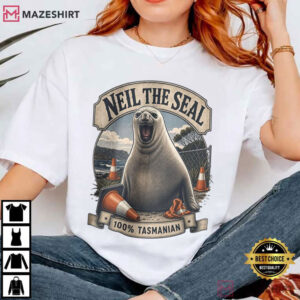 Neil The Seal 100% Tasmanian Elephant Seal T Shirt (2)