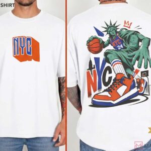 NYC Champions 2026 Graffiti Style Basketball T-Shirt