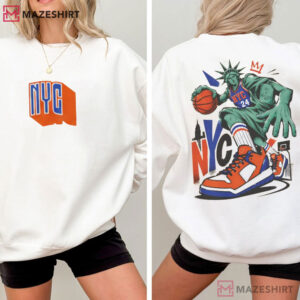 NYC Champions 2026 Graffiti Style Basketball T Shirt (3)