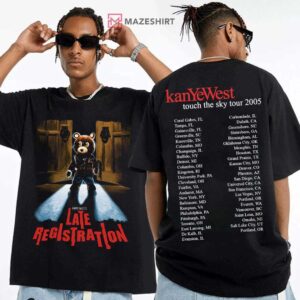 Late Registration Vintage Kanye West Touch The Sky Tour 2005 T Shirt (1)