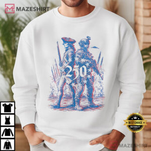 Patriotic 250th Anniversary USA 1776 2026 Revolutionary Modern Soldier T Shirt (