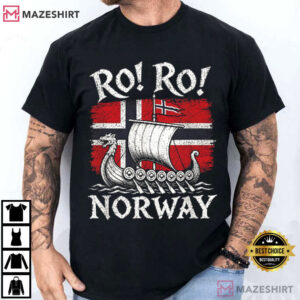 Ro Ro Norway Viking Ship Norwegian Soccer Fan Gift T-Shirt