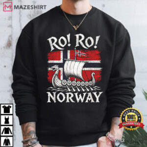 Ro Ro Norway Viking Ship Norwegian Soccer Fan Gift T Shirt (1)