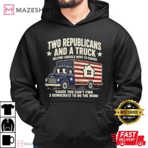 Two Republicans And A Truck Funny Political T Shirt (4)