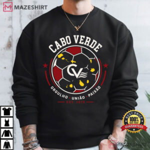 Cabo Verde Soccer Crest Football Emblem T Shirt (2)
