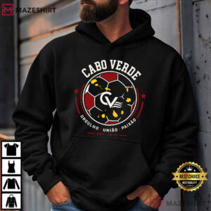 Cabo Verde Soccer Crest Football Emblem T Shirt (3)