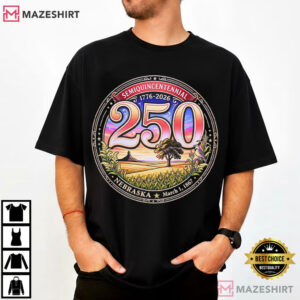 Nebraska 250th Anniversary Patriotic State Emblem T Shirt (1)